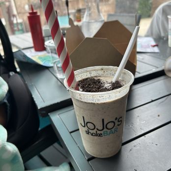 JoJo's Shake Bar - Naperville - Vegan Vanilla with Oreo mix in - Bars Near Me - Naperville, Illinois JoJo's Shake Bar - Naperville - Vegan Vanilla with Oreo mix in - Bars Near Me - Naperville, Illinois