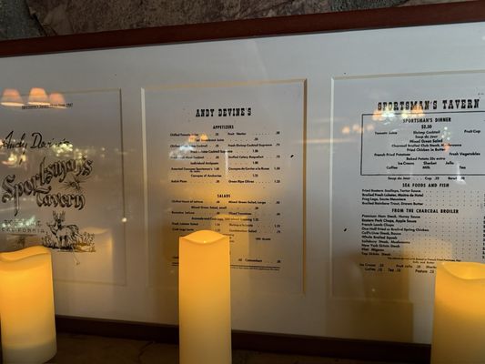 Menu photo 1 Captains Anchorage Big Bear Lake, CA