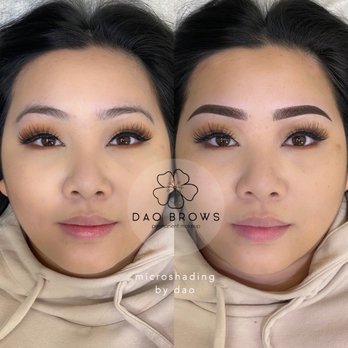 Dao Brows Permanent Makeup - Before and After! I'm obsessed with my brows!! Thank you Dao! - Permanent Makeup Near Me - Albuquerque, New Mexico