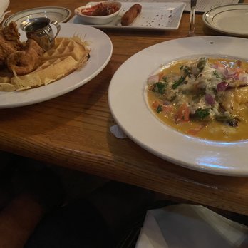 Tarrant's Cafe - Shrimp and grits, mozzarella, chicken and waffles. - New American Near Me - Richmond, Virginia Tarrant's Cafe - Shrimp and grits, mozzarella, chicken and waffles. - New American Near Me - Richmond, Virginia