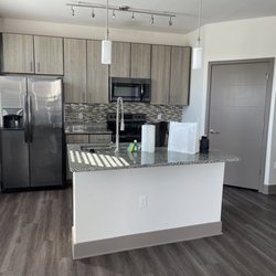 Centre Pointe Apartments - The kitchen! Look at all the natural lighting!