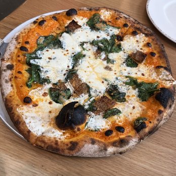 Wood Stack Pizza Kitchen - Metuchen - Pizza Nina (vodka sauce and breaded eggplant) - Pizza Near Me - Metuchen, New Jersey Wood Stack Pizza Kitchen - Metuchen - Pizza Nina (vodka sauce and breaded eggplant) - Pizza Near Me - Metuchen, New Jersey
