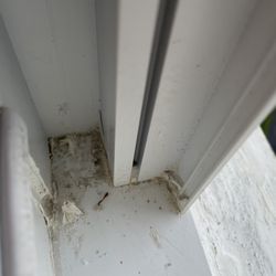 Wrights Impact Window & Door - Debris left AFTER the job was finished