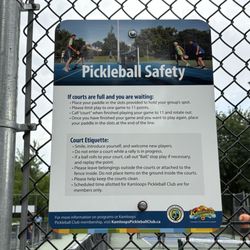 Riverside Park Pickleball & Tennis Courts - Pickleball court etiquette