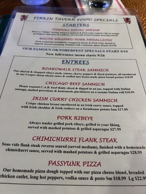 Menu photo 3 The Firkin Tavern Ewing, NJ Menu photo 3 The Firkin Tavern Ewing, NJ