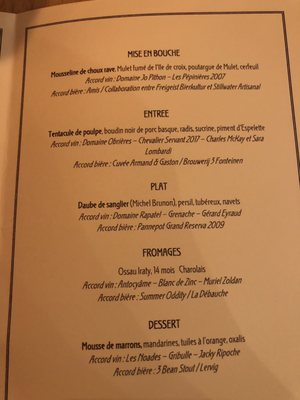 Menu photo 1 La Fine Mousse Restaurant Paris, 75