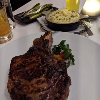 Sonoma Cellar - Medium rare ribeye, mashed potatoes, and sauteed asparagus. - Steakhouses Near Me - Henderson, Nevada Sonoma Cellar - Medium rare ribeye, mashed potatoes, and sauteed asparagus. - Steakhouses Near Me - Henderson, Nevada