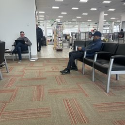 Waiting room and service area desk