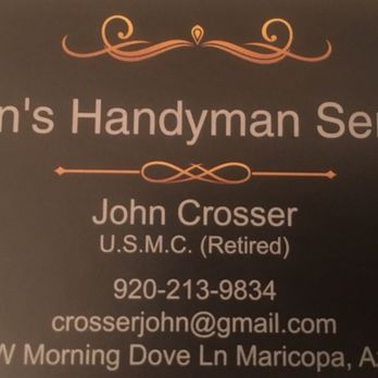 John's Handyman Service - My Card. - Handyman Near Me - Maricopa, Arizona John's Handyman Service - My Card. - Handyman Near Me - Maricopa, Arizona