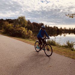 Falling Waters Trail - 24 mile ride today.  Wide, smooth, paved trail.