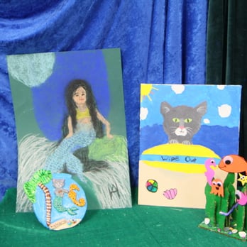 Studio Spade - Summer Projects: Mermaid soft pastels, clay fish bowls, beach painting, and recycled materials fish and kelp. - Art Classes Near Me - Pompano Beach, Florida Studio Spade - Summer Projects: Mermaid soft pastels, clay fish bowls, beach painting, and recycled materials fish and kelp. - Art Classes Near Me - Pompano Beach, Florida