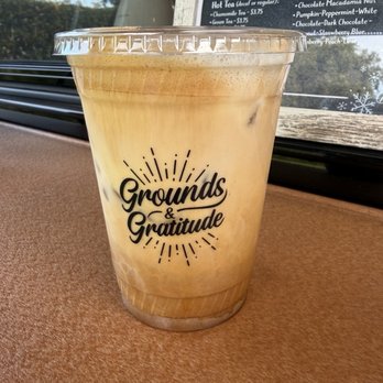 Grounds & Gratitude - Brown sugar shaken espresso with pumpkin syrup! - Coffee & Tea Near Me - Phoenix, Arizona Grounds & Gratitude - Brown sugar shaken espresso with pumpkin syrup! - Coffee & Tea Near Me - Phoenix, Arizona