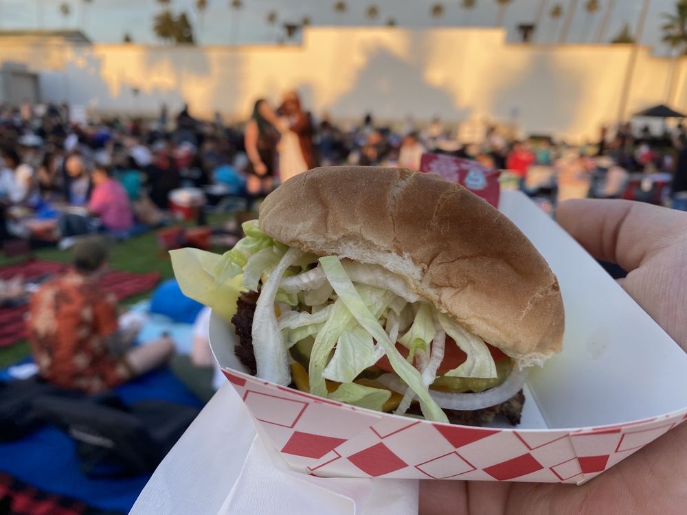 Food from Yellow Paper Burger
