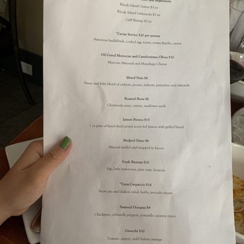 Providence Wine Bar - Menu - Wine Bars Near Me - Providence, Rhode Island
