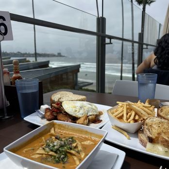 Caroline's Seaside Cafe by Giuseppe - Tortilla Soup of the Daysoup Beef Short Ribs "Hash" & Eggs French fries White Albacore Tuna Melt - Cafes Near Me - La Jolla, California
