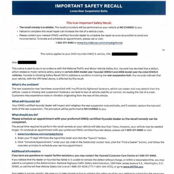 Keyes Hyundai - (Letter from Hyundai notifying of recall, and describing time necessary for repair) - Car Dealers Near Me - Van Nuys, California Keyes Hyundai - (Letter from Hyundai notifying of recall, and describing time necessary for repair) - Car Dealers Near Me - Van Nuys, California