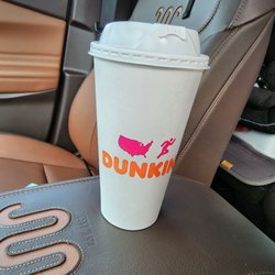 Dunkin' - Large Cup with medium content of coffee!