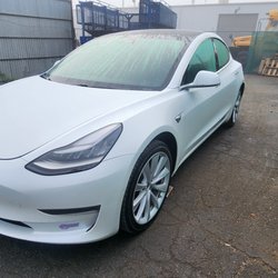 For the best Tesla repairs... Check them out, talk to Marc 949-735-2578