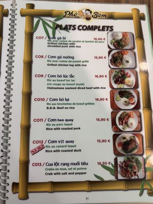 Menu photo 8 Pho Bom Paris, 75 Menu photo 8 Pho Bom Paris, 75