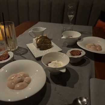 O' by Claude Le Tohic - Many different deserts that we indulged in! - French Near Me - San Francisco, California