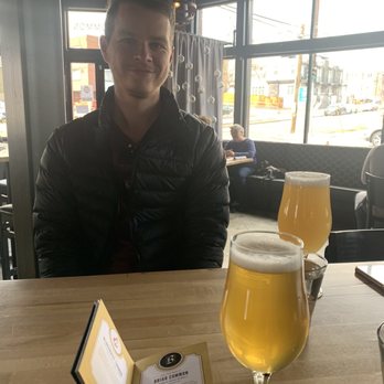 Briar Common Brewery + Eatery - Broken Bridge NE Style Hazy IPA and Extra Juicy Passion imperial hazy IPA. - New American Near Me - Denver, Colorado