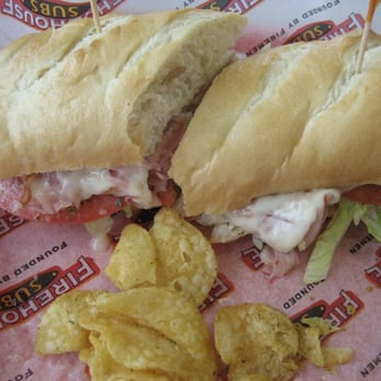 Firehouse Subs - Honey Ham Sandwich - (No onion; Add oil, vinegar, and oregano w/ jalapeno chips) - Sandwiches Near Me - Knoxville, Tennessee