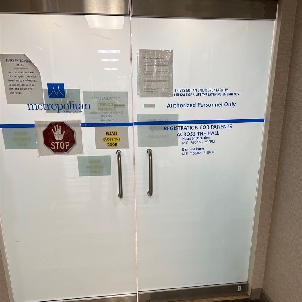 METROPOLITAN SURGERY CENTER Updated September 2024 433 Hackensack