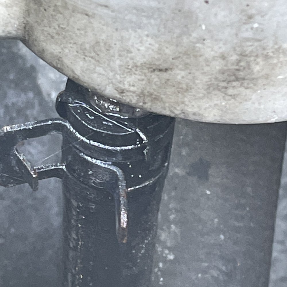 A leak from the hose they didn't secure back properly