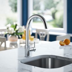 MR Direct - Stainless Steel Bar Sink with Chrome Faucet