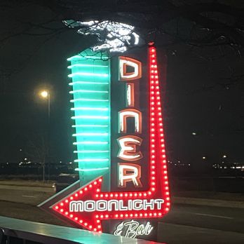 Moonlight Diner - Sign - Diners Near Me - Denver, Colorado