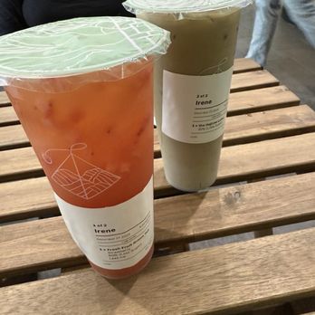The Tea - Strawberry green tea and hojicha latte - Coffee & Tea Near Me - Monterey Park, California The Tea - Strawberry green tea and hojicha latte - Coffee & Tea Near Me - Monterey Park, California