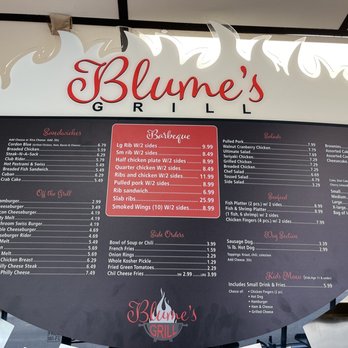 Blume’s Grill - Blume's lunch menu - American Near Me - Jacksonville, Florida