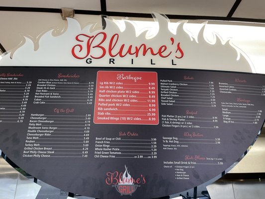 Menu photo 1 Blume’s Grill Jacksonville, FL