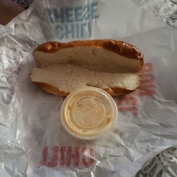 Wienerschnitzel - Do you see anything missing on my chili cheese pretzel bun dog????? - Hot Dogs Near Me - Brea, California Wienerschnitzel - Do you see anything missing on my chili cheese pretzel bun dog????? - Hot Dogs Near Me - Brea, California