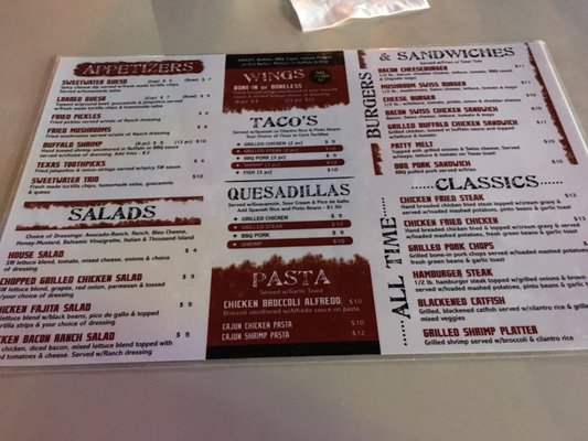 Menu photo 3 Sweetwater Grill Royse City, TX