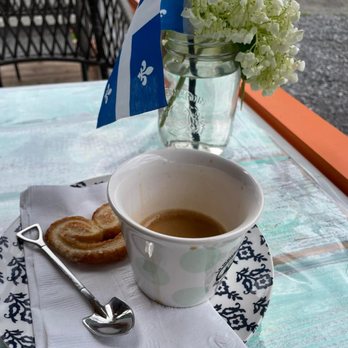 La Maisonnette de l'Île - a cup of coffee and a piece of bread - Gift Shops Near Me - Saint-Jean-de-l'Île-d'Orléans, Quebec