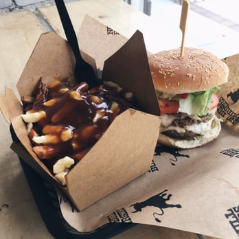 No Bull Burgers - Big Burger ($9.50) & Montreal Style Poutine (Small $6 Big $8.50) - Burgers Near Me - Toronto, Ontario No Bull Burgers - Big Burger ($9.50) & Montreal Style Poutine (Small $6 Big $8.50) - Burgers Near Me - Toronto, Ontario