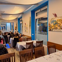 Taverna Greca - Winter visit:  looking from the rear of the restaurant toward the front door