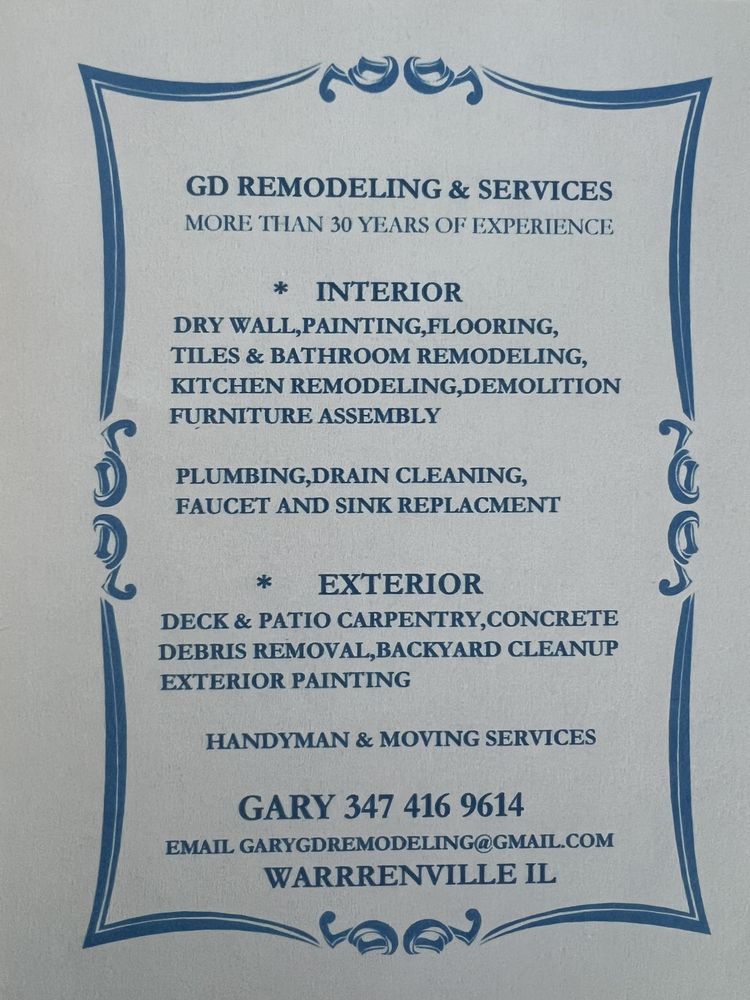 Slide of GD Remodeling & Services