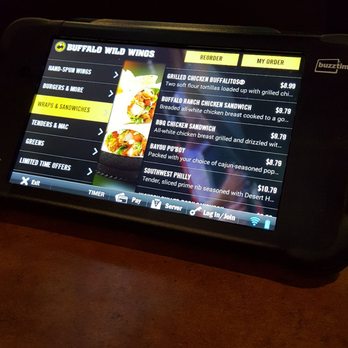 Buffalo Wild Wings - Don't even know why they have this, can't get a server to come over and didn't use it to pay, pretty much useless. - Chicken Wings Near Me - Winchester, Virginia Buffalo Wild Wings - Don't even know why they have this, can't get a server to come over and didn't use it to pay, pretty much useless. - Chicken Wings Near Me - Winchester, Virginia