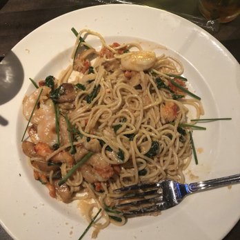 Yard House - Lobster garlic noodles with huge chunks of fresh lobster, shrimp, and crab - Bars Near Me - Long Beach, California Yard House - Lobster garlic noodles with huge chunks of fresh lobster, shrimp, and crab - Bars Near Me - Long Beach, California
