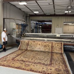 Great American Rug Cleaning Company - Rug that will be rinsed thoroughly with our MOR Rinse Wringer. Rinsing all leftover product, and dirt.