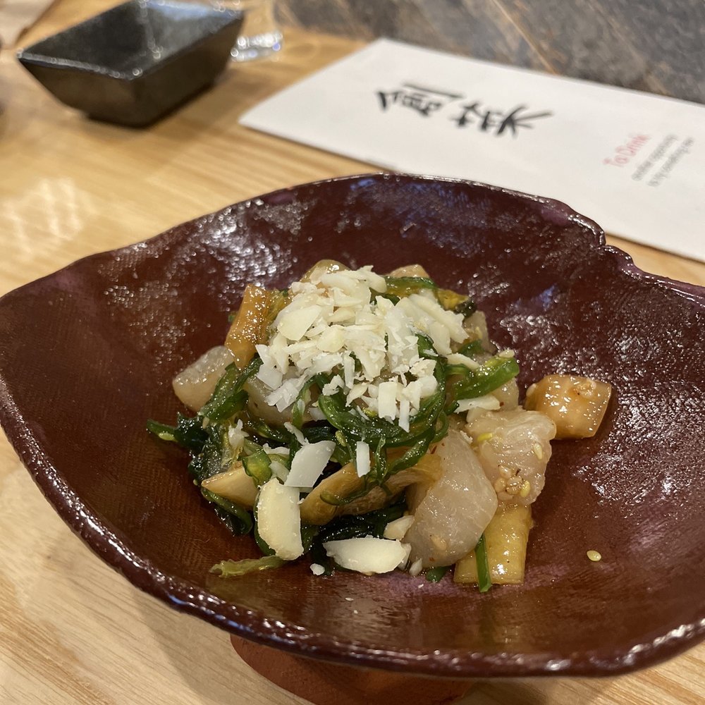 Sozai - Macadamia, seaweed, mackerel and Shiitake salt palette cleanser. Amazing bonus course 5/5 - Japanese Near Me - Clawson, Michigan