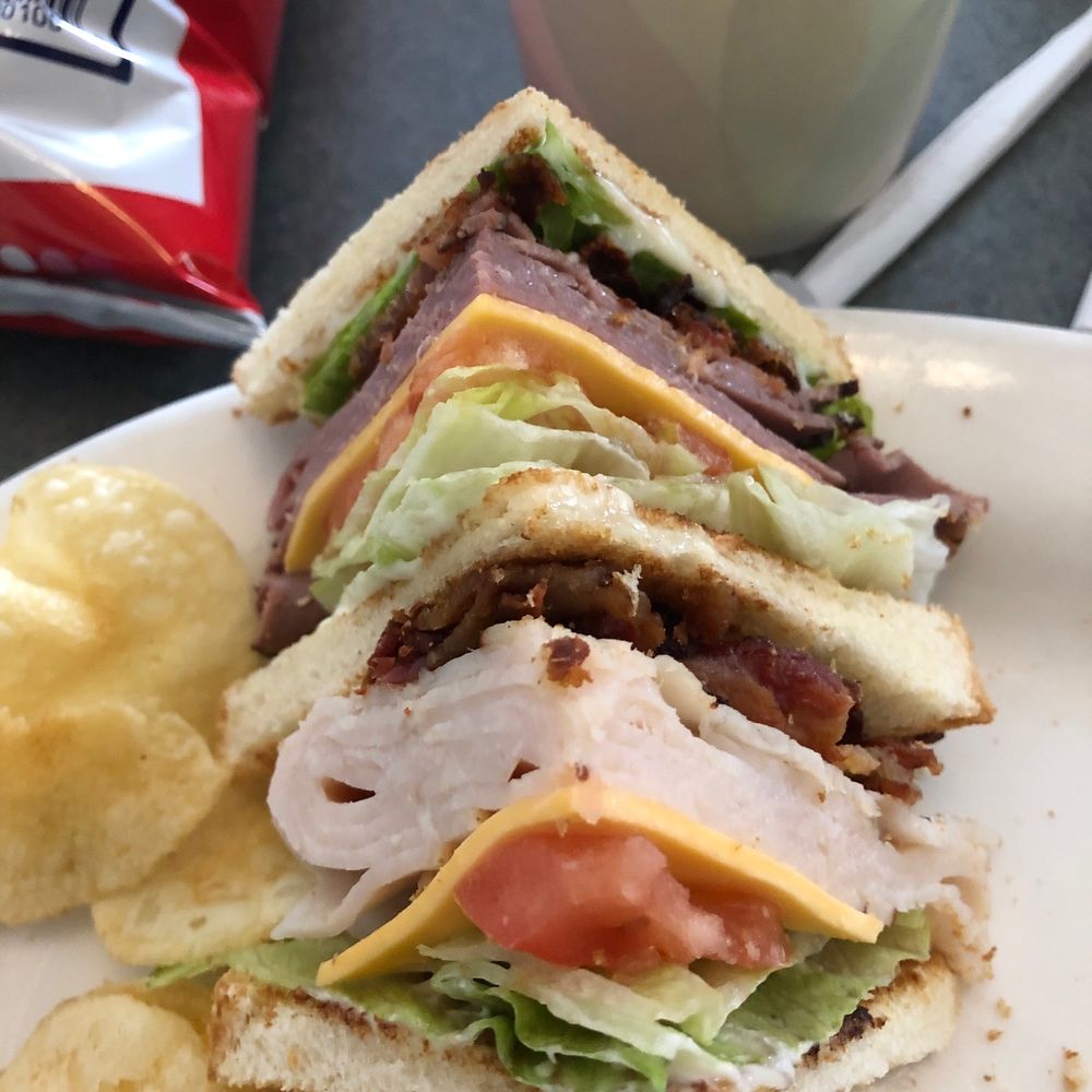 Roast beef and turkey club Roast beef and turkey club