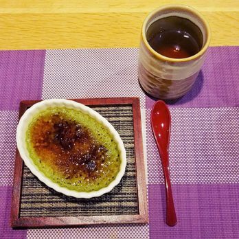 Sushi Taro - Kaiseki Course 9: Matcha creme brulee and hot mugicha - Sushi Bars Near Me - Washington, DC, District of Columbia Sushi Taro - Kaiseki Course 9: Matcha creme brulee and hot mugicha - Sushi Bars Near Me - Washington, DC, District of Columbia