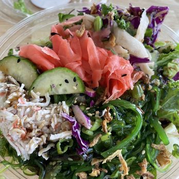 Pokeworks - Regular salad bowl with spicy tuna, lobster (!), crab and all the veggies. So good!! - Salad Near Me - Sandy Springs, Georgia Pokeworks - Regular salad bowl with spicy tuna, lobster (!), crab and all the veggies. So good!! - Salad Near Me - Sandy Springs, Georgia