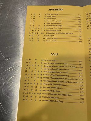 Menu photo 6 China Best Restaurant Hayward, CA