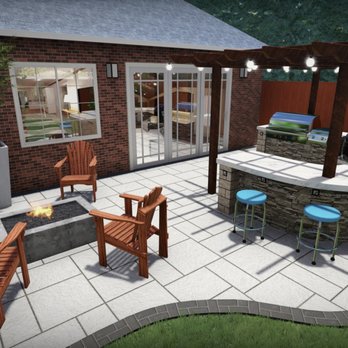 Switchgrass Design - 3D design rendering example - Landscaping Near Me