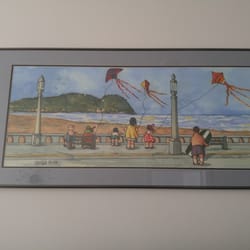 Oregon Gallery - My Dorla Rose print that was commissioned by the Seaside Oregon Gallery, sits proudly in my living room.