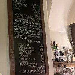 Wódka Cafe Bar - Menu October 2022